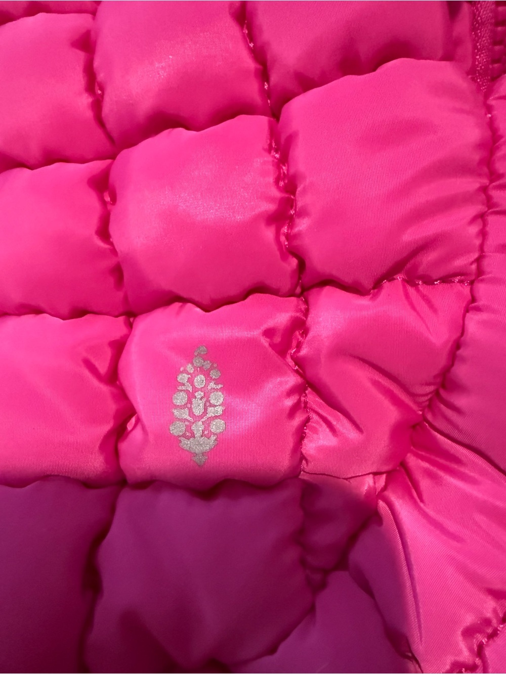 Free People Hot Pink Quilted Shoulder Bag - Picture 3 of 5